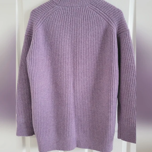 Cashmere Plaited Raglan Cardigan, Size XS - Picture 10 of 14